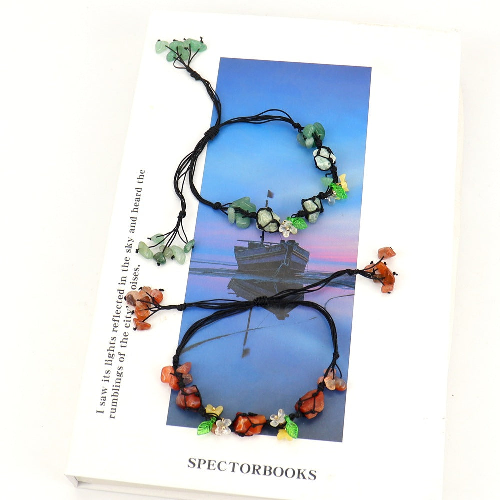 Wholesale Handmade Crystal Macrame Bracelet Geometric Design Unisex Jewelry Gift