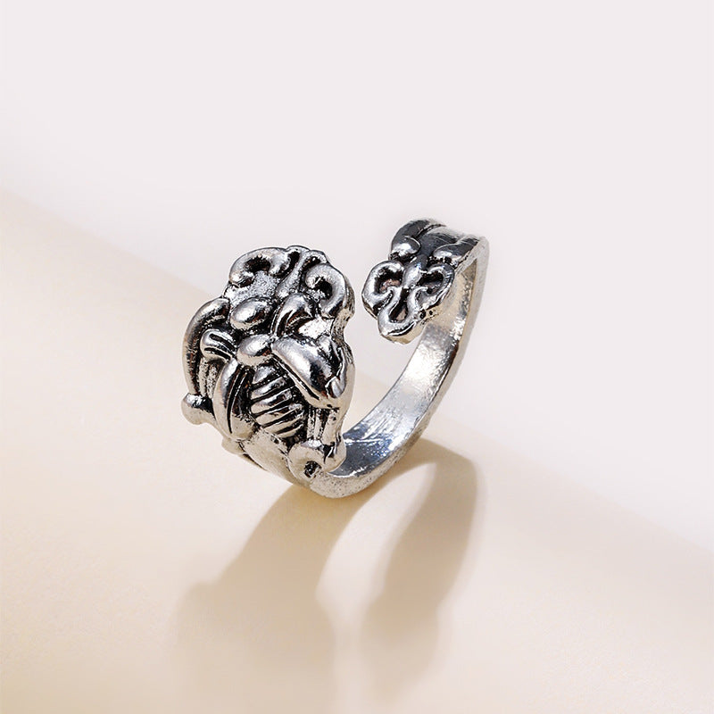 Wholesale Alloy electroplating Vintage Bee Flower Ring