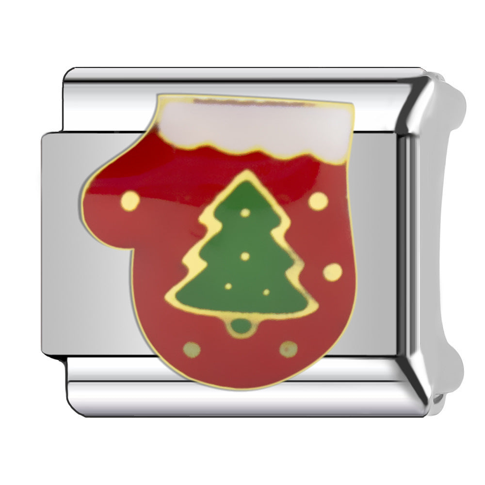 Wholesale Italian Charm Bracelet 9mm DIY  Christmas   Creative Stainless Steel Composable Bracelet