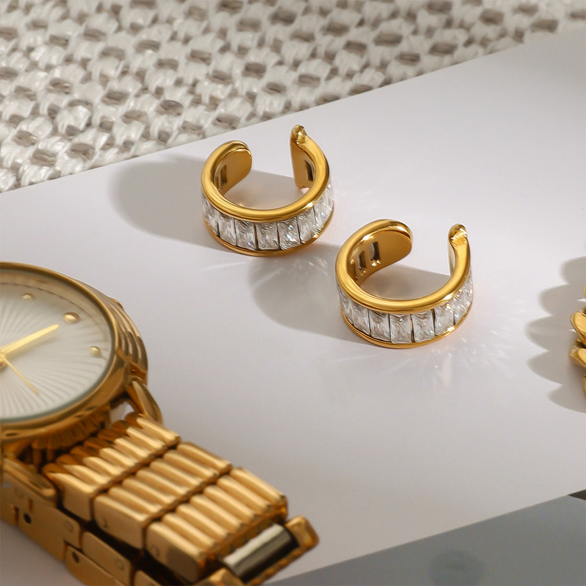 Wholesale Stainless Steel Ear Clip Without Ear Hole Earrings