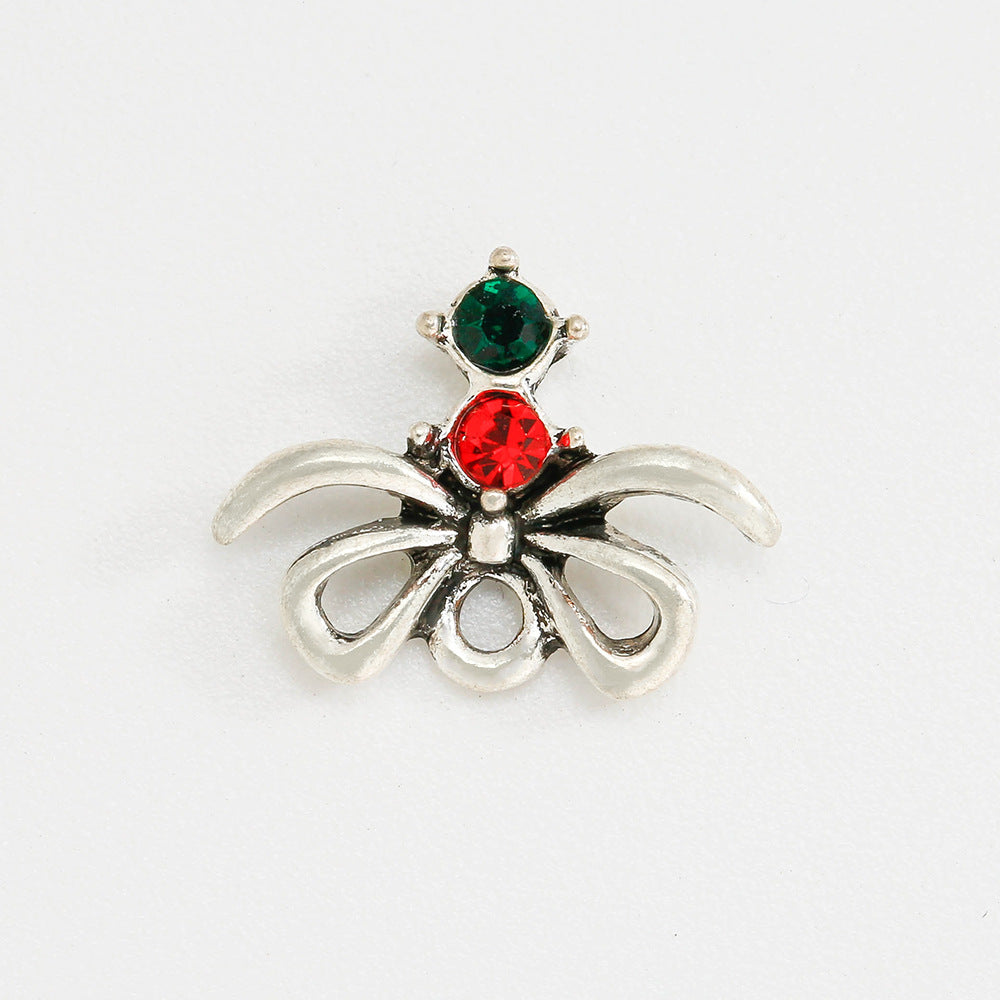 Wholesale 5pcs Christmas Alloy Oil Drop Diy Bracelet Necklace Jewelry Accessories ACC-PT-Yongc002