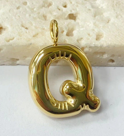 Wholesale Stainless steel bubble letter pendant