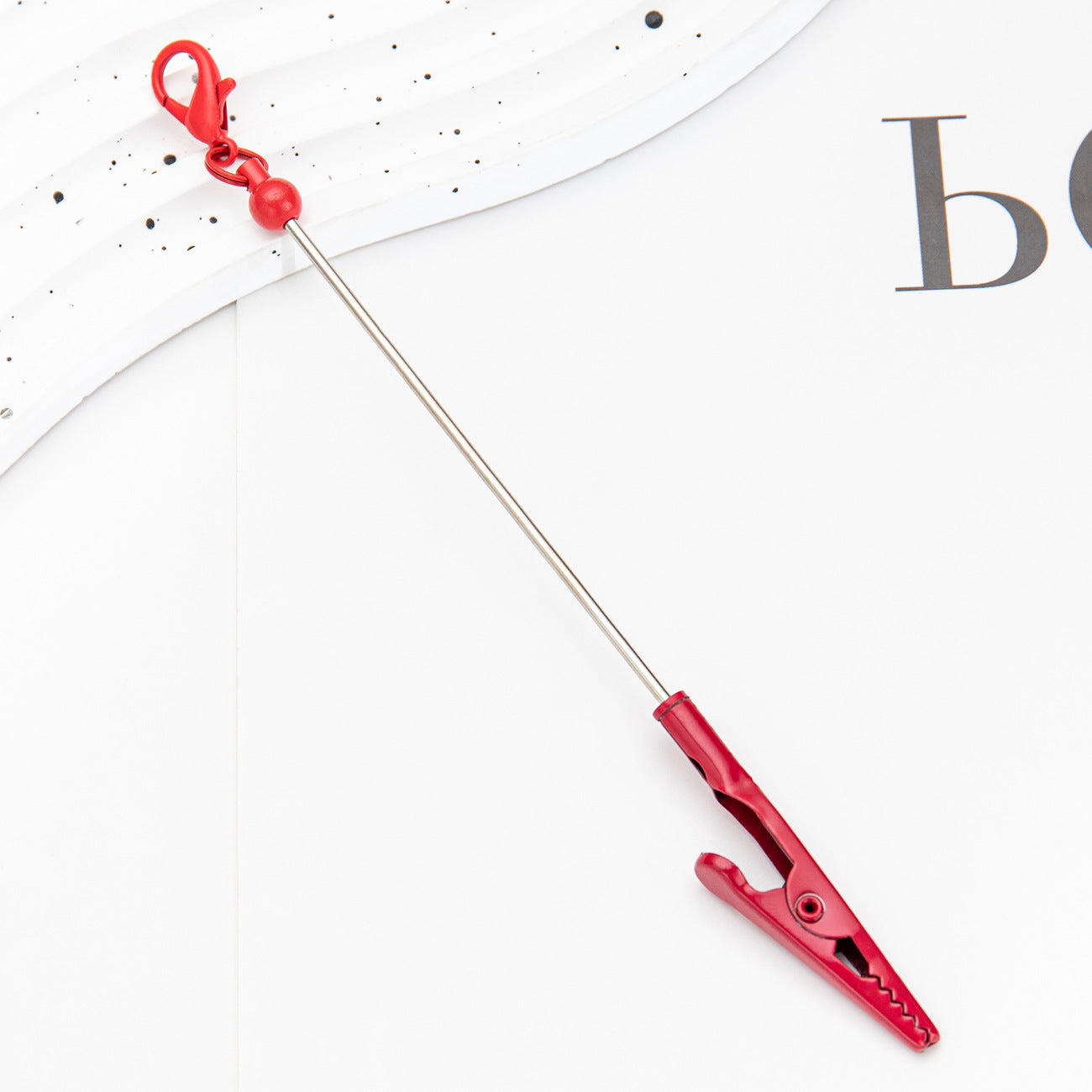 Wholesale diy lobster clasp beaded clip metal  keychain