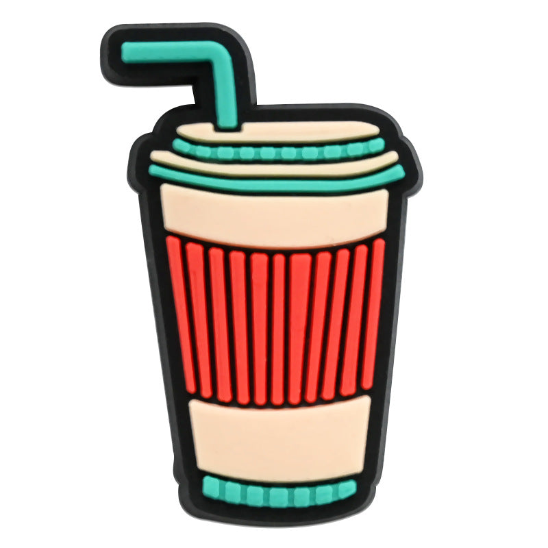 Wholesale Random 100pcs Cartoon PVC Soft Rubber Shoe Buckle Decoration ACC-SC-RYY070