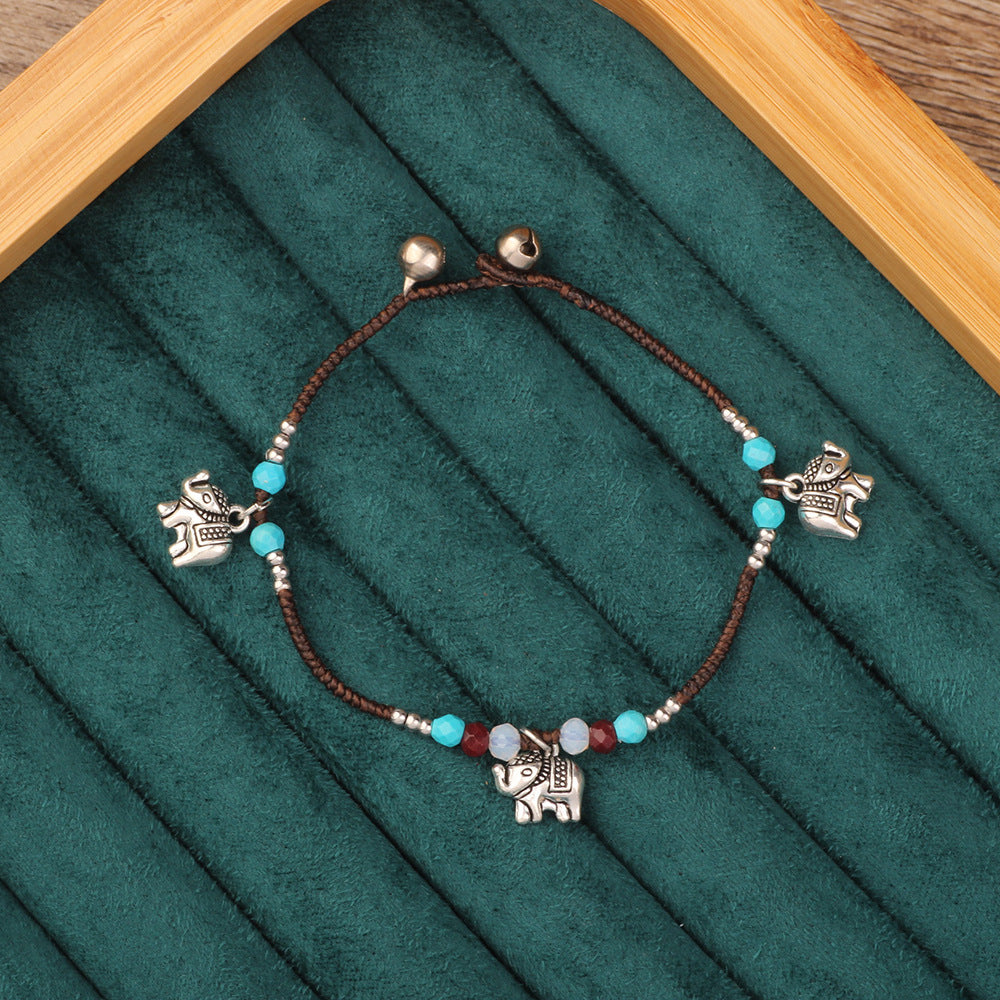Wholesale Ethnic Retro Tibetan Hand-woven Turquoise Bracelet