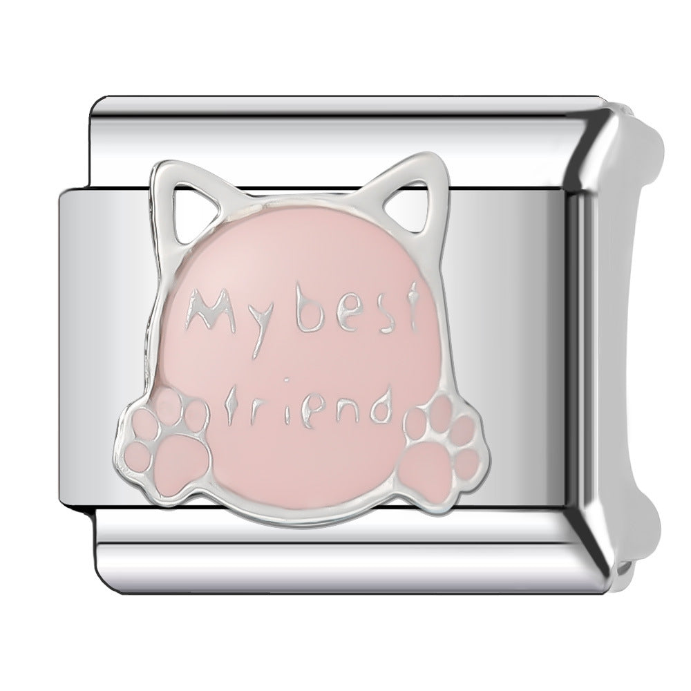 Wholesale Italian Charm Bracelet 9mm DIY Splicing Ocean Series Animal Stainless Steel Composable Bracelet