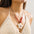 Wholesale retro ethnic style shell stitching flower adjustable necklace
