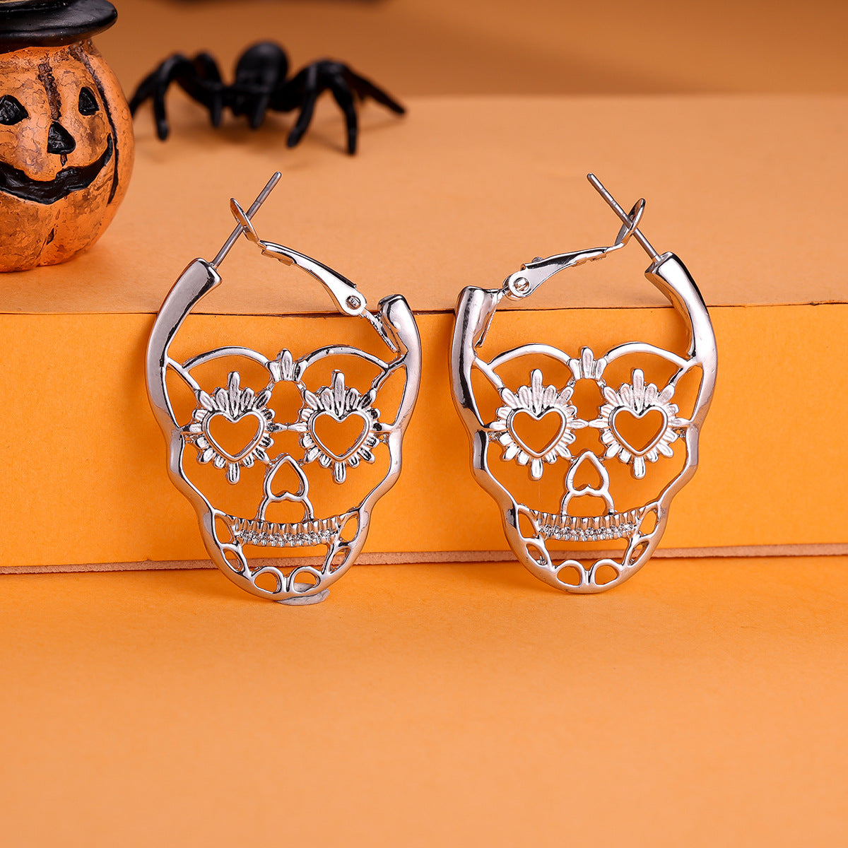 Wholesale  Retro Alloy Skull Earrings