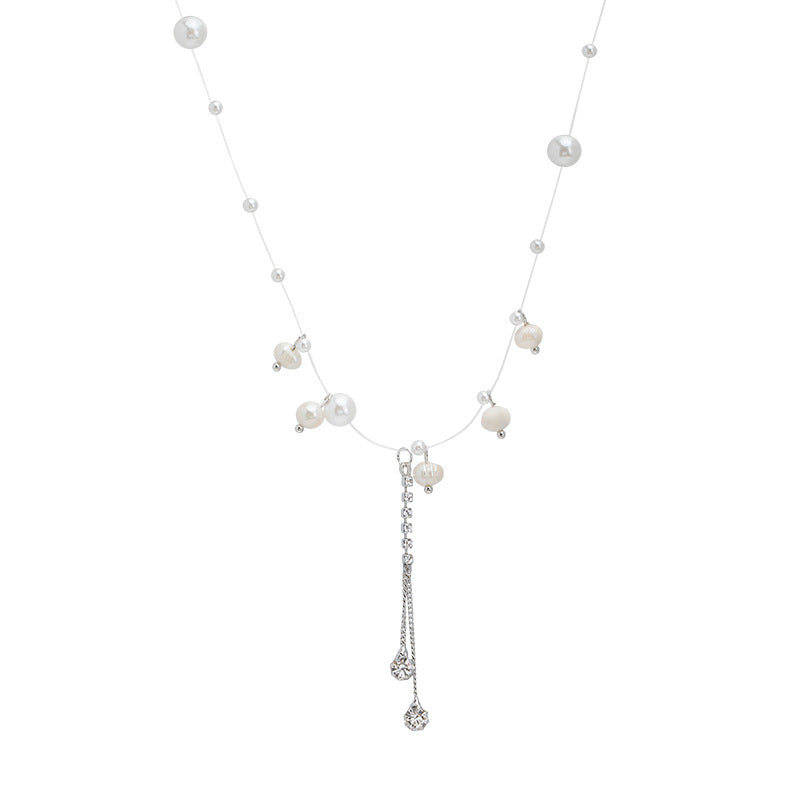 Wholesale Luxury Pearl Tassel Choker Necklace