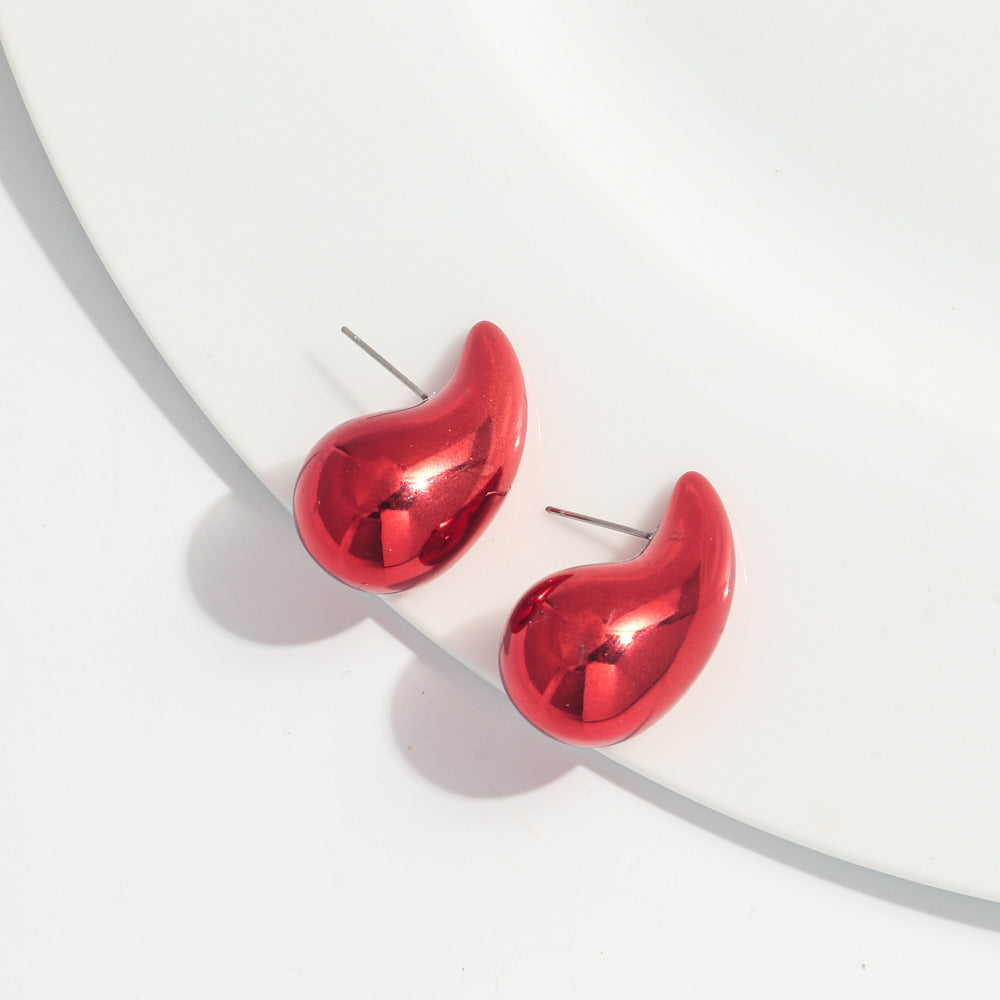 Wholesale Valentine's Day Red Acrylic Earrings