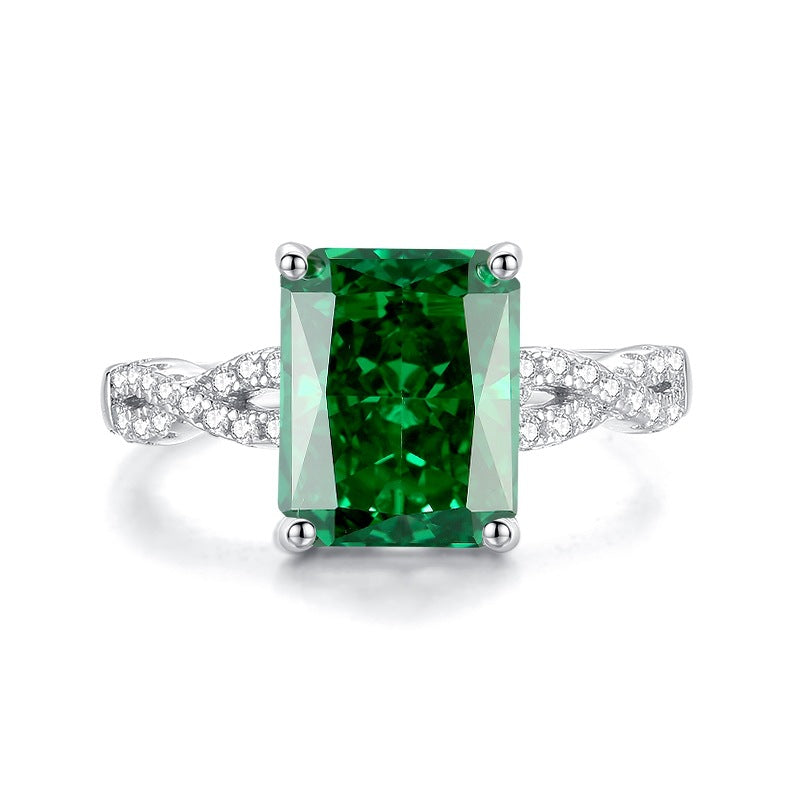 Wholesale S925 sterling silver pink diamond ring