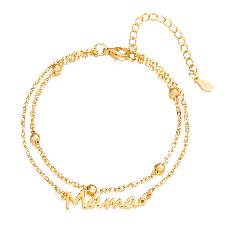 Wholesale  All-match Elegant Mama Letter Bracelet