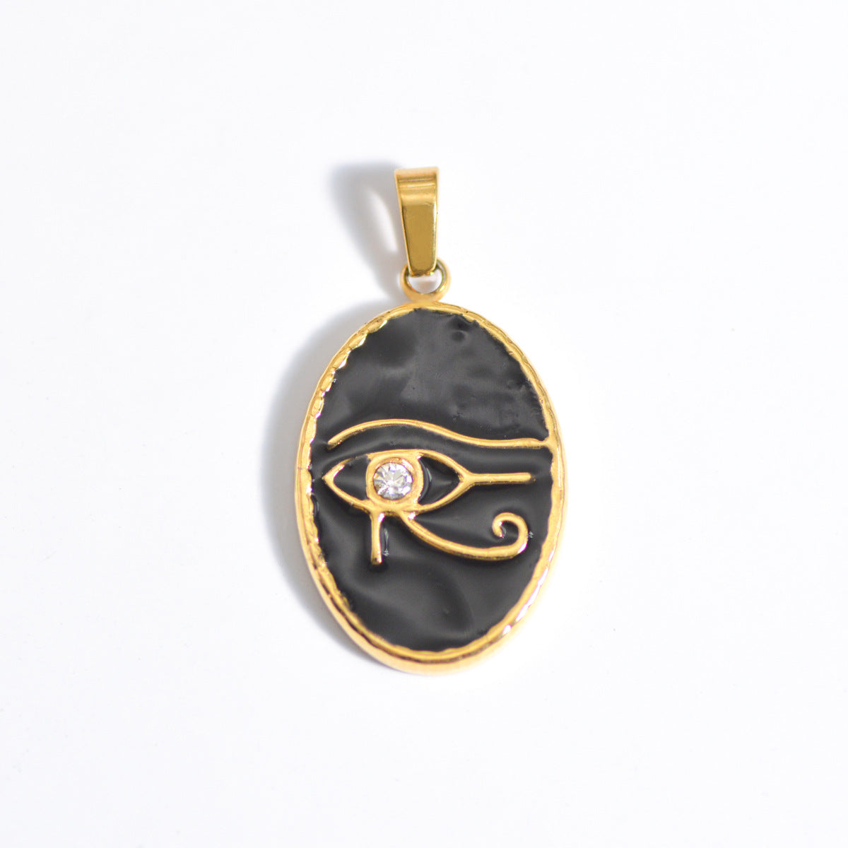 Wholesale Stylish Geometric Stainless Steel Necklace Pendant Natural Stone Drop DIY Jewelry Accessory For Layering And Gift