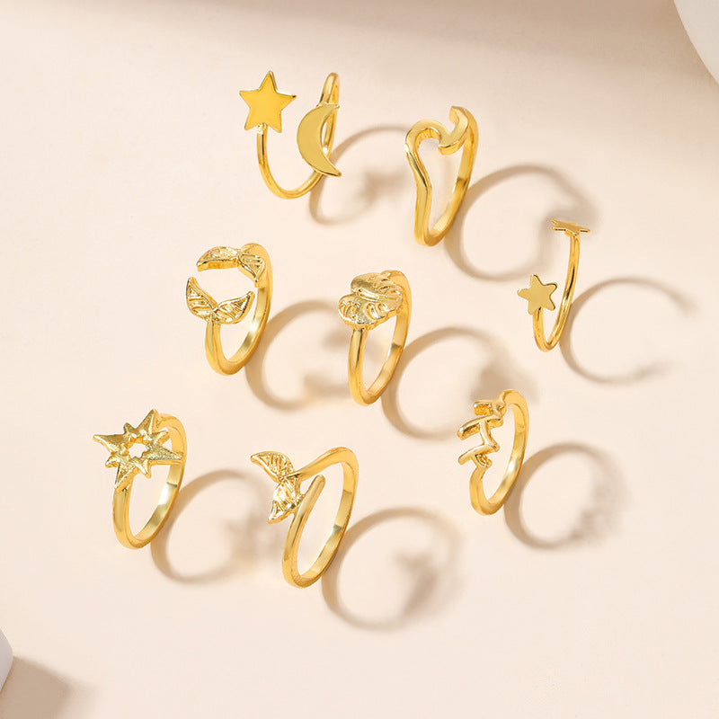 Wholesale exaggerated alloy fishtail ring