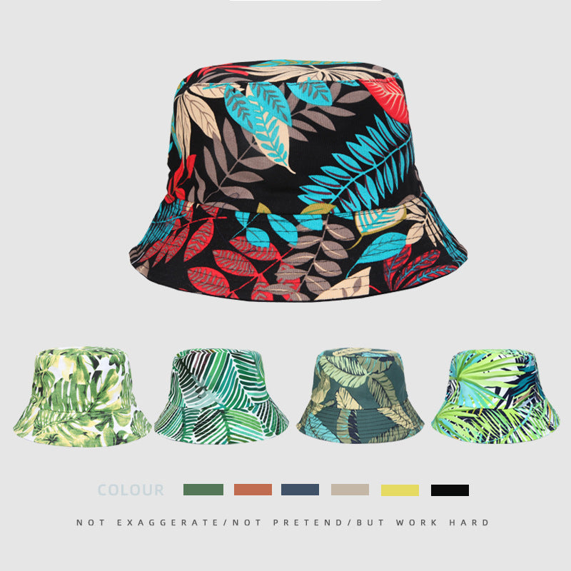 Wholesale  Coconut Leaves Cool Fisherman Hat Bucket Hat
