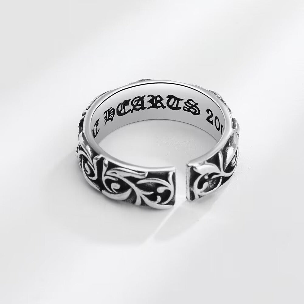 Wholesale Alloy Patterned Eternity Vine Rings