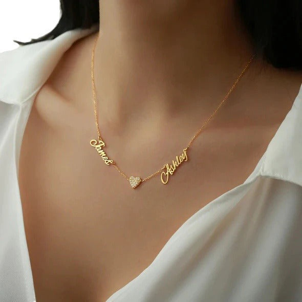 Wholesale Titanium Steel Clavicle Chain  Letter Necklaces