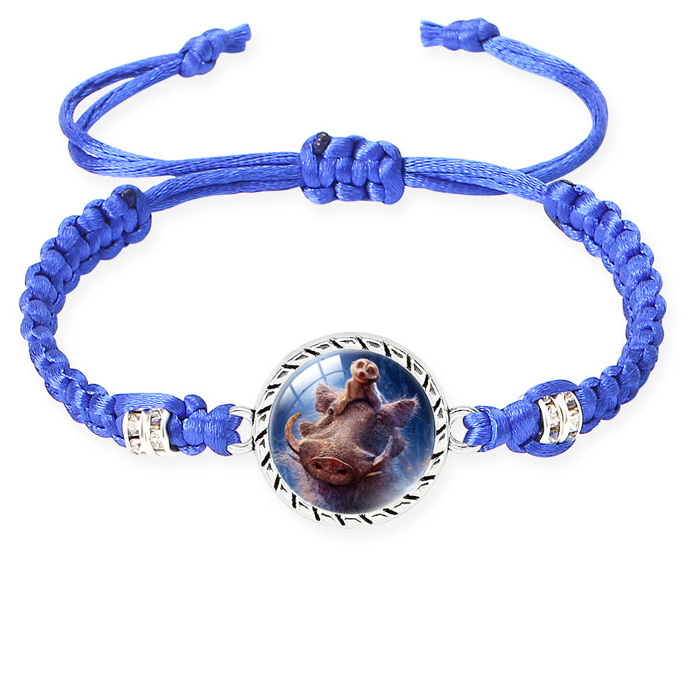 Wholesale Lion braid adjustable bracelet