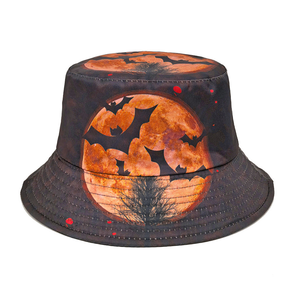 Wholesale  skull Double sided Bucket Hat