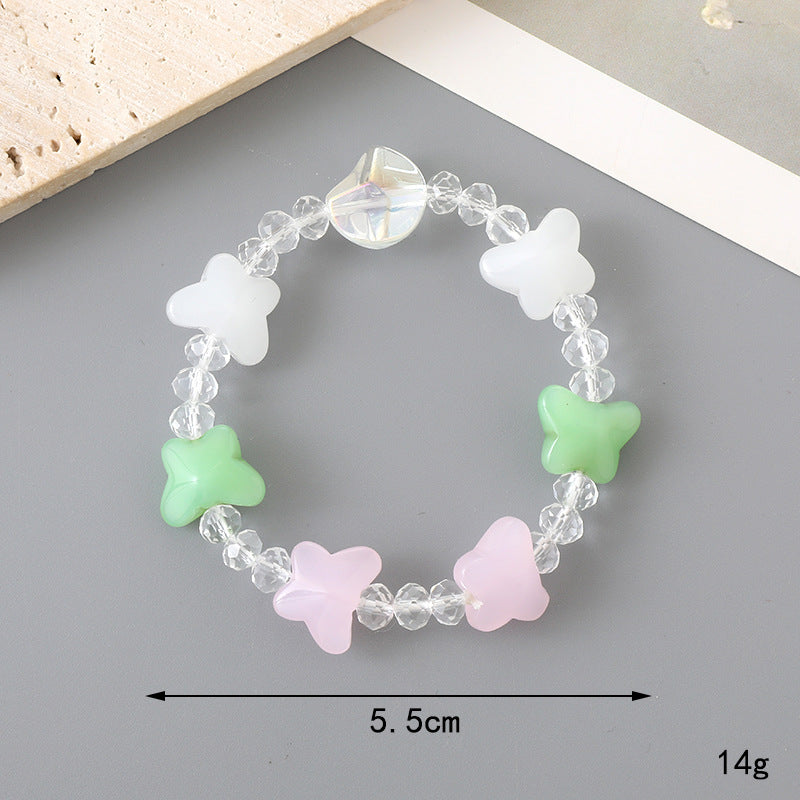 Wholesale Tulip Resin Beaded Bracelet ACC-BT-YiL007