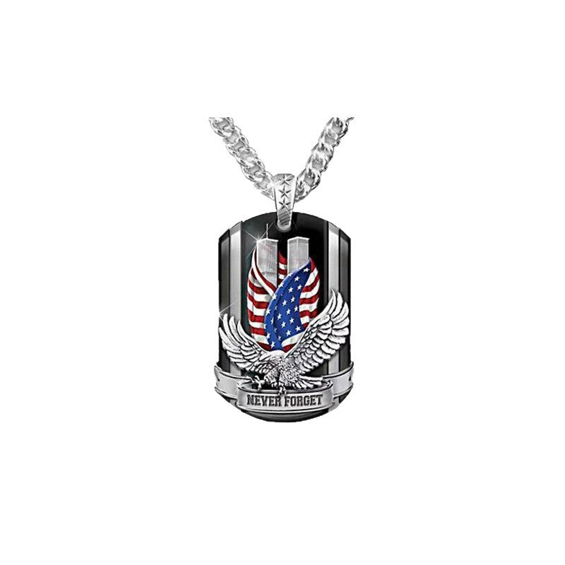 Wholesale  American Independence Day Retro Pendant Eagle Necklace