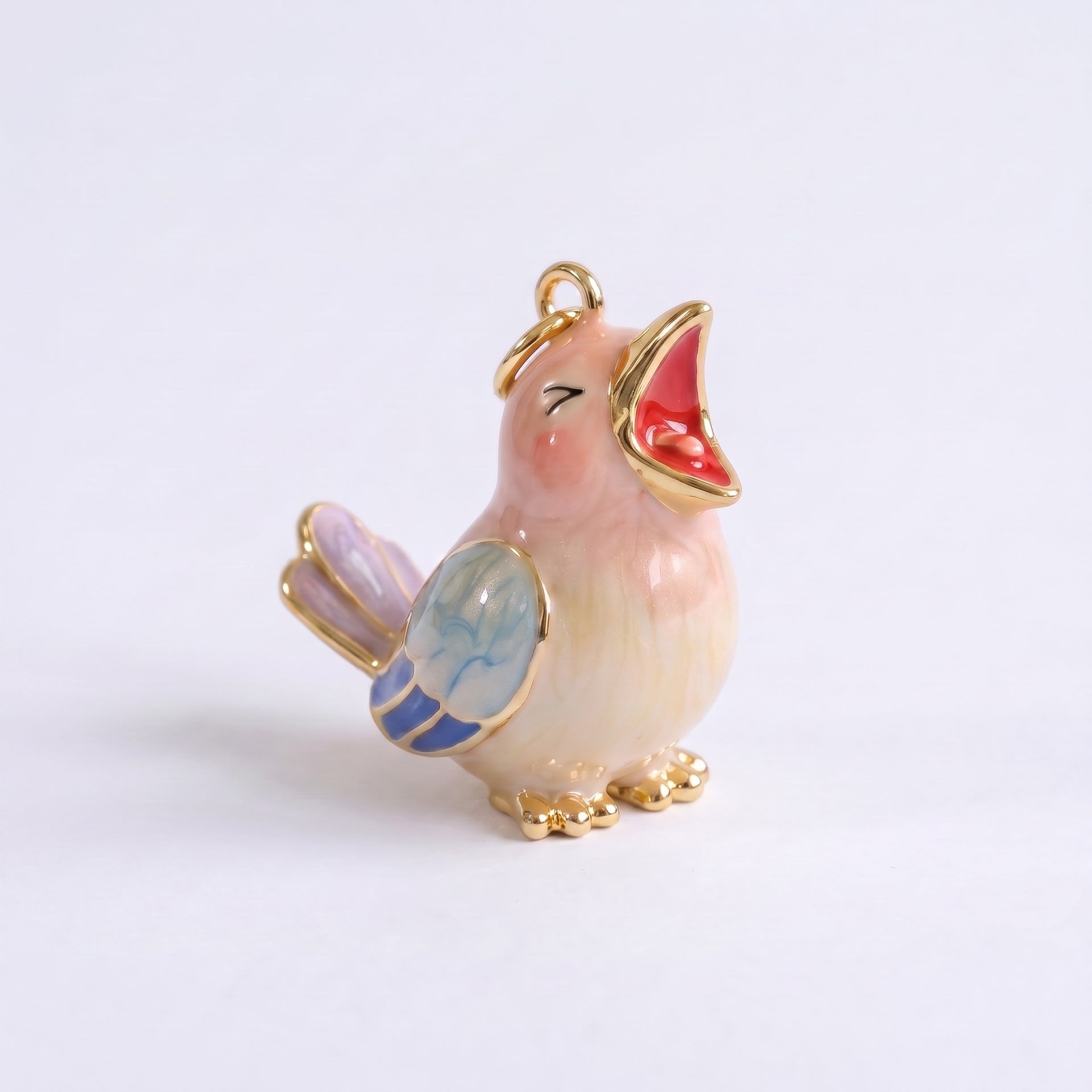 Wholesale 3D Enamel Bear Pendant Stainless Steel Cute Animal Charm DIY Bracelet Necklace Jewelry Accessory For Workplace Gift