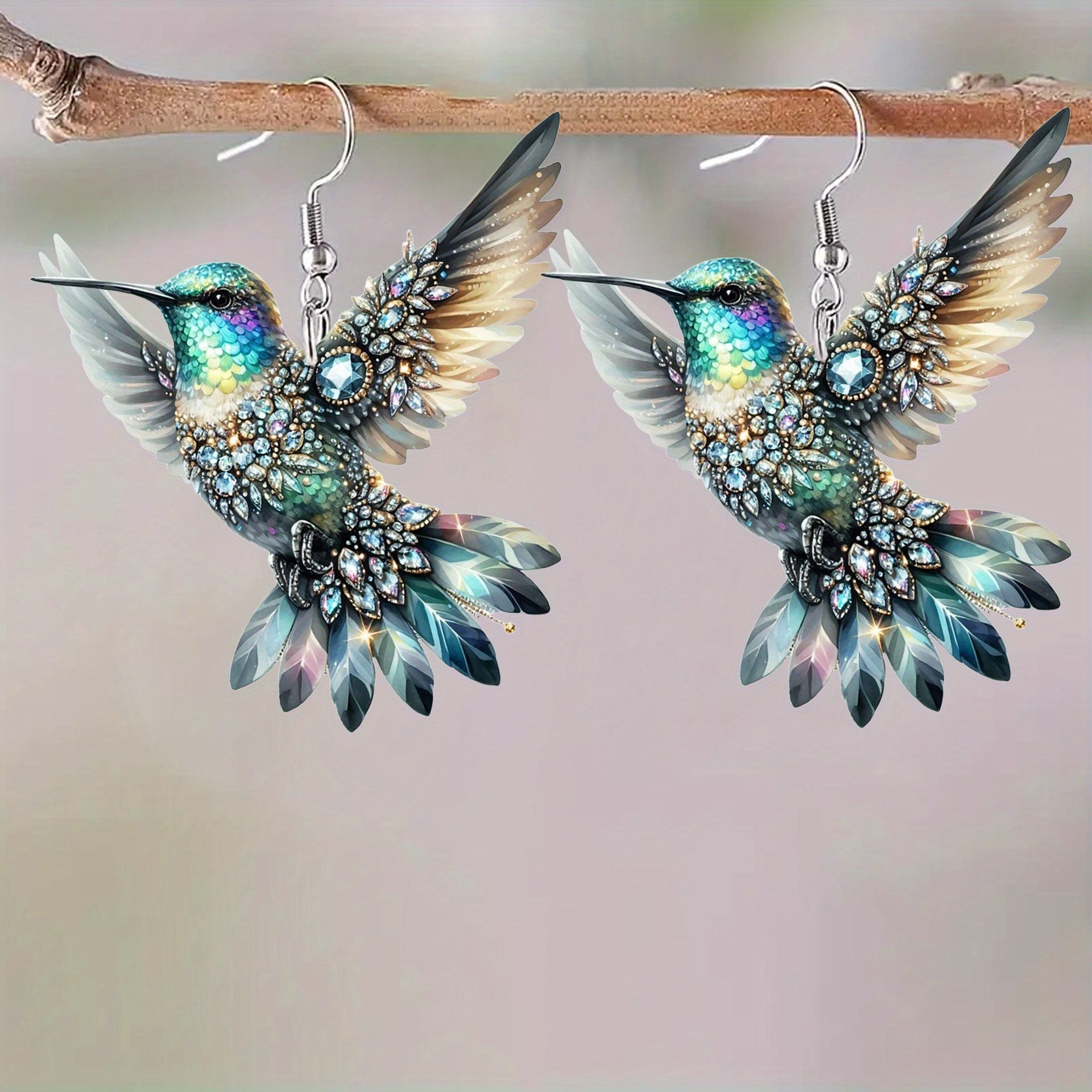 Wholesale  colorful bird acrylic earrings