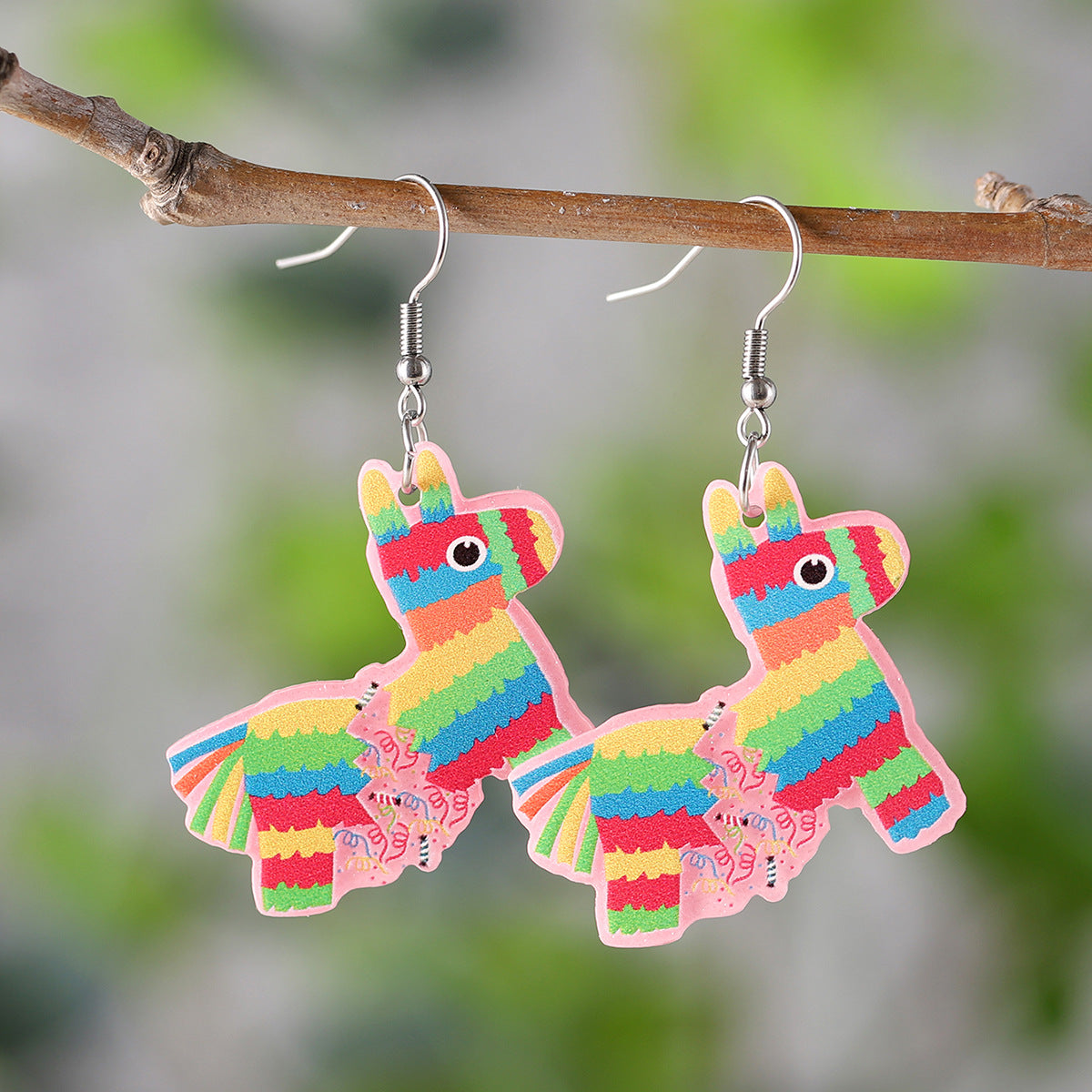 Wholesale Mexican Sombrero Tequila Cactus Acrylic Earrings