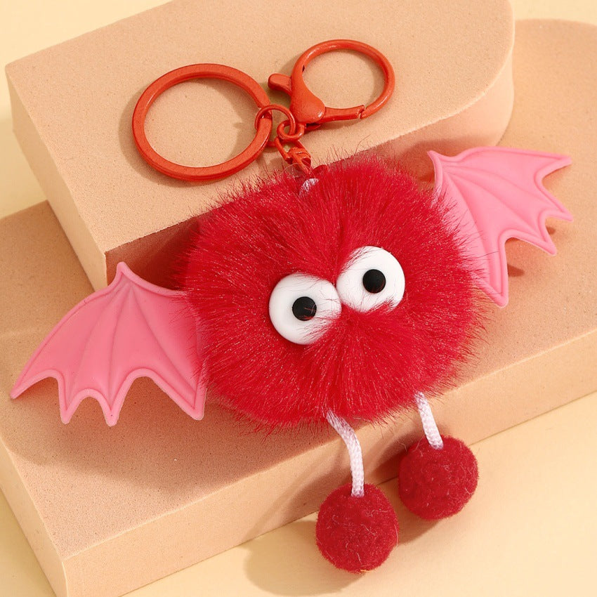 Wholesale  Plush Bat Bag Pendant Keychain Cute Decorative Accessory