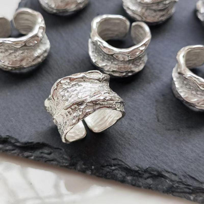 Wholesale  S925 sterling silver walnut pattern ring