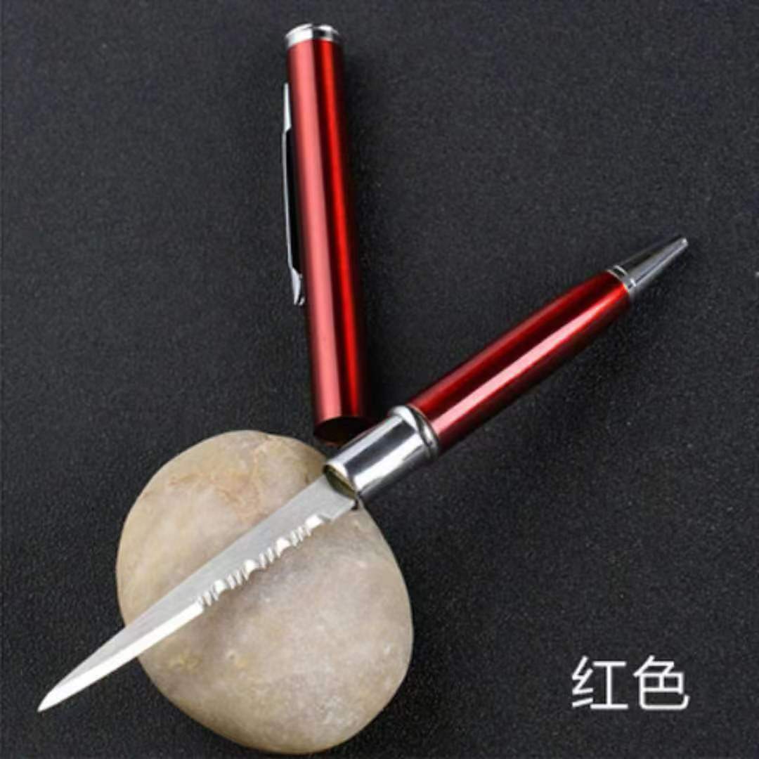 Wholesale Metal Ballpoint Pen Unpacking Express Portable Outdoor Tool Keychains ACC-KC-MengAn001