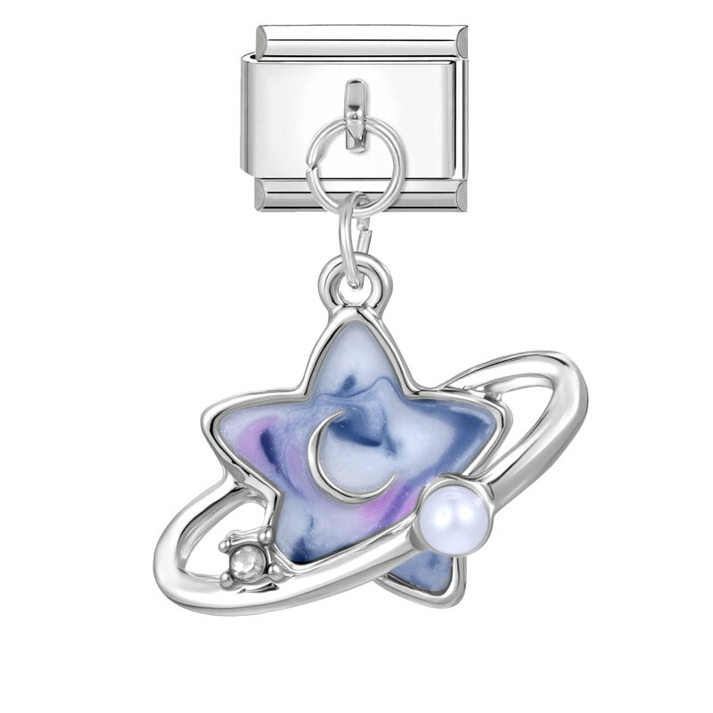 Wholesale Italian Charm Bracelet 9mm DIY Splicing Creative Pendant Stainless Steel Composable Bracelet