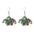 Wholesale  Carnival wooden earrings carnival truck clown hat earrings holiday earrings