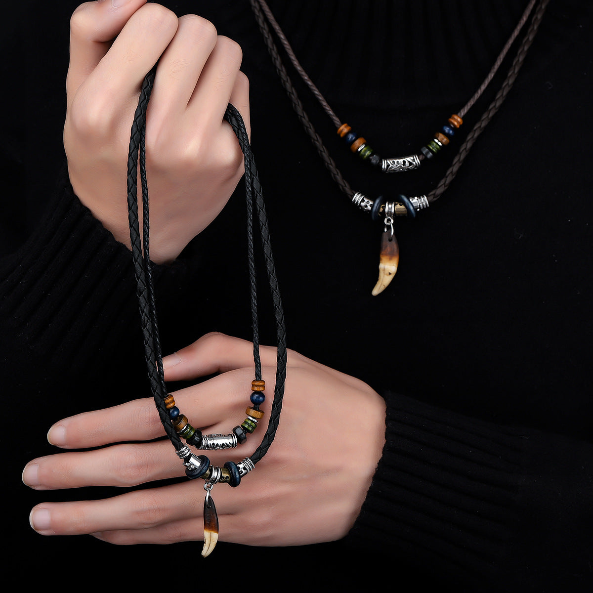 Wholesale  Layered Necklace Set,  Trendy Gothic Punk Choker for Men Women