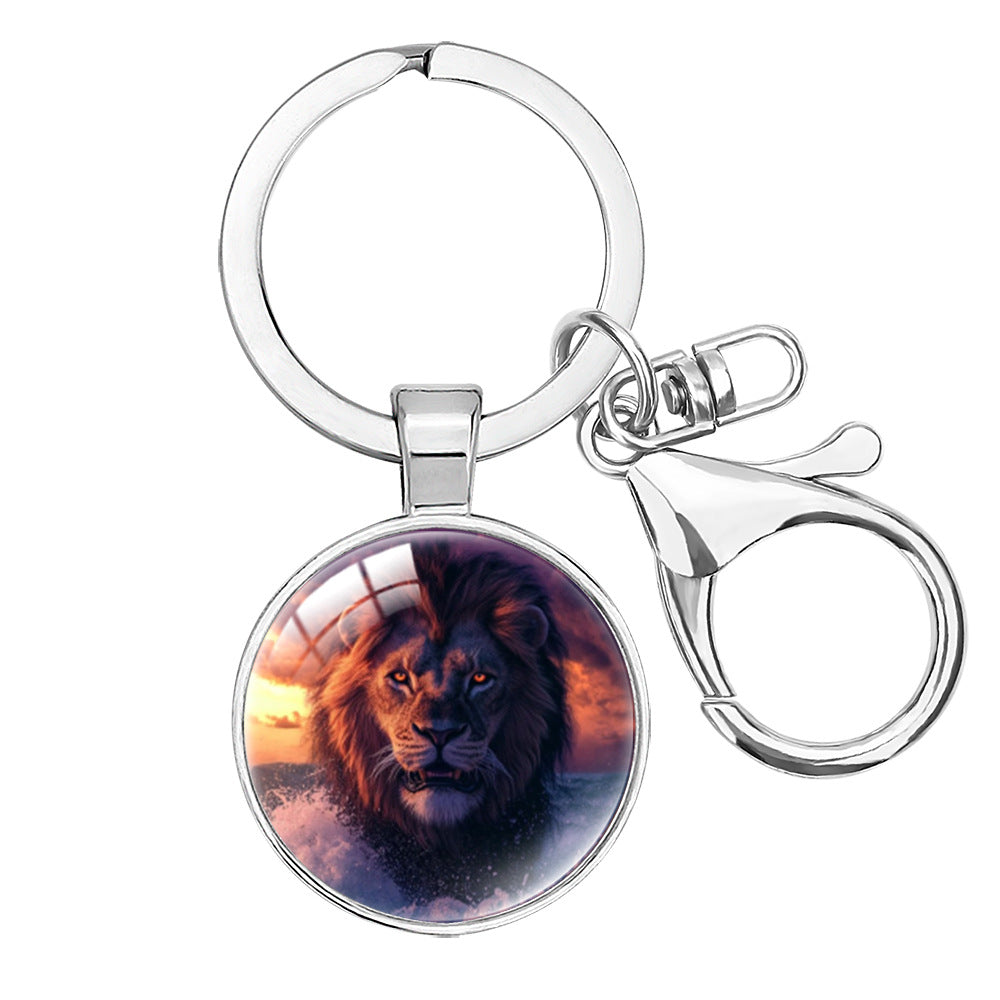 Wholesale Cartoon lion decoration keychain