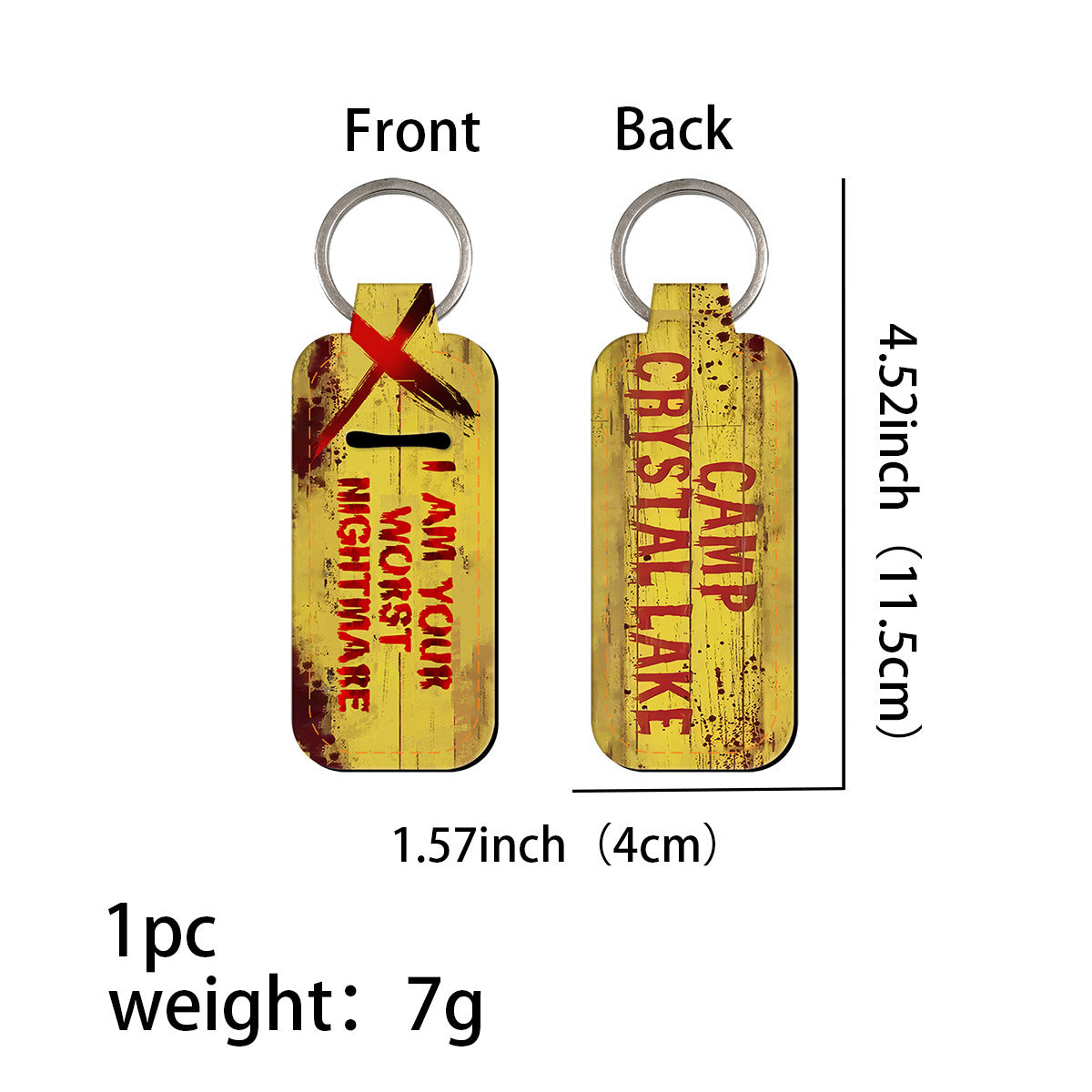 Wholesale 6pcs Quotations Letter Lipstick Set Keychain