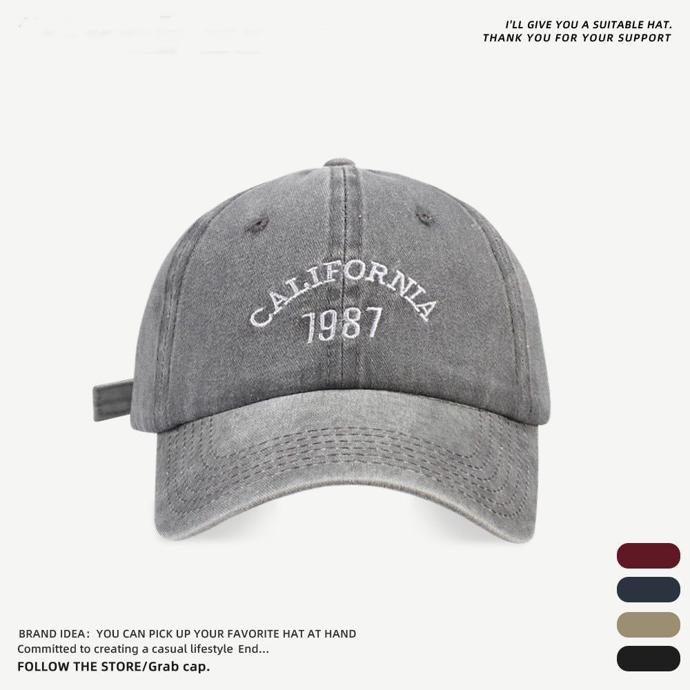 Wholesale Vintage Washed Grey Distressed Baseball Cap ACC-HT-Yizhan002