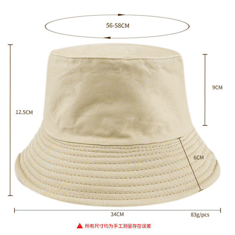 Wholesale Double-sided sun protection embroidered logo Bucket Hat