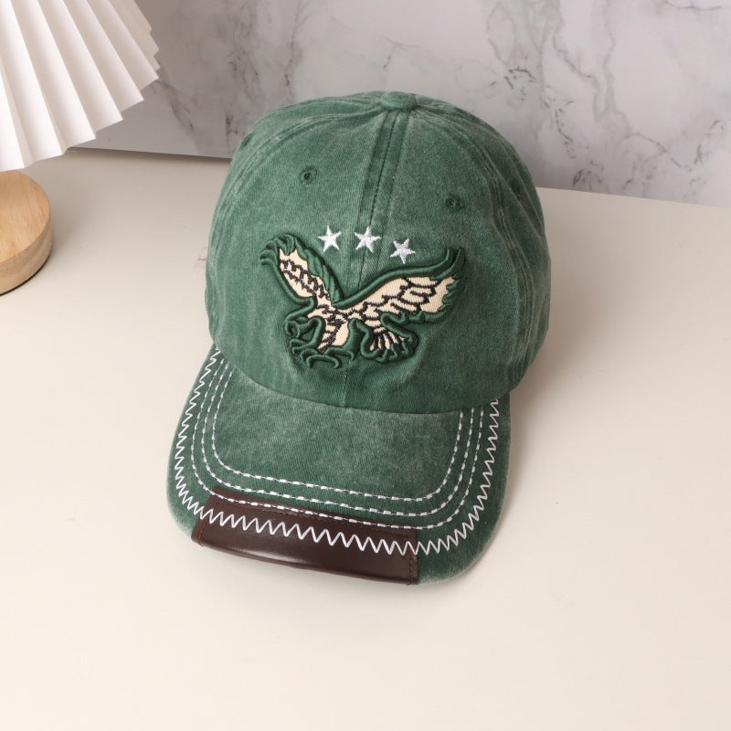 Wholesale Vintage Distressed Hat Washed Denim Cotton Embroidered Baseball Cap ACC-HT-HengBing001