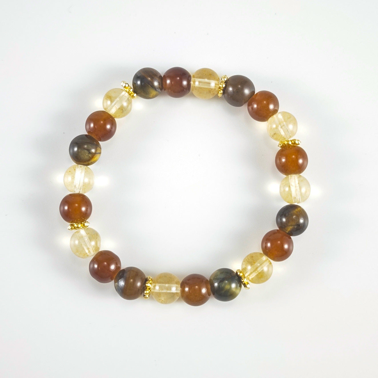 Wholesale Natural Stone Crystal Beaded Bracelet Geometric Design Unisex Fashion Jewelry Accessory