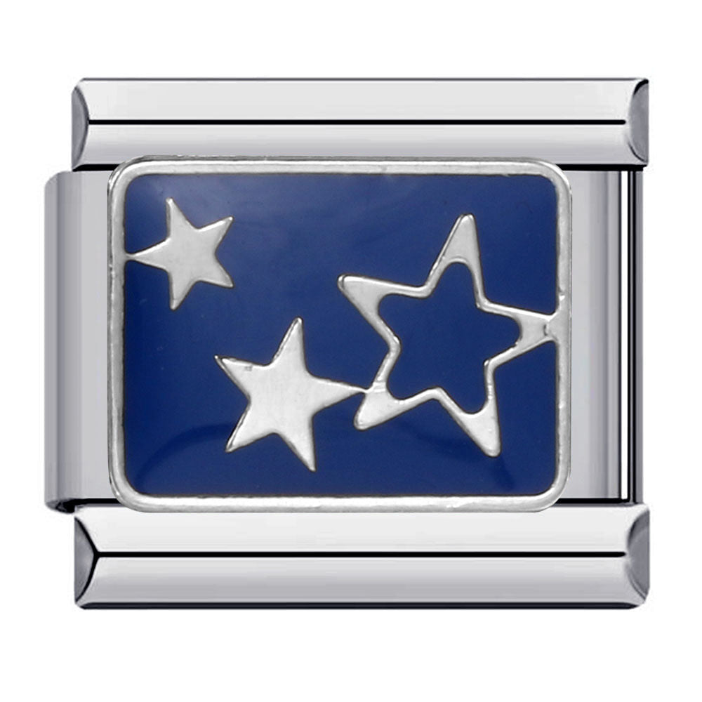 Modello di saldatura in acciaio al titanio all'ingrosso Bracciale con modulo italiano Charms a goccia d'olio placcato oro