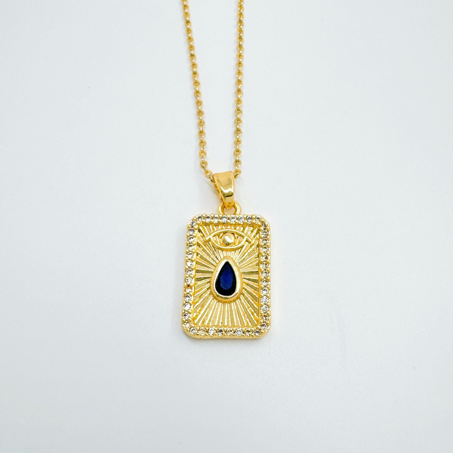 Wholesale Gold Plated Copper Tarot Card Pendant Vintage Style Fashion Accessory for DIY Jewelry Making