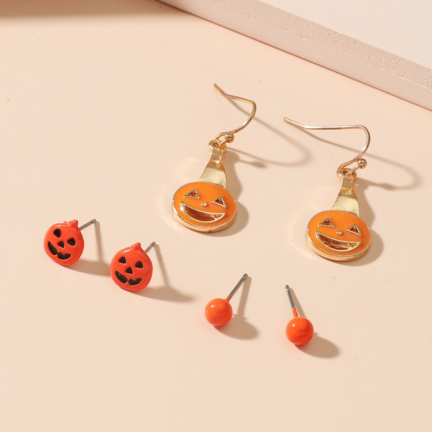 Wholesale  Ghost Skull Earring Set - Retro Alloy Pumpkins &  s - Fashion Accessory for Party Wear
