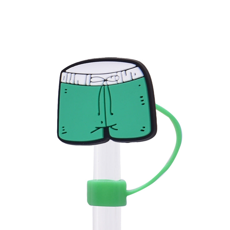 Wholesale Random 100pcs Summer Series Straw Cover 10MM Straw Tube Cap