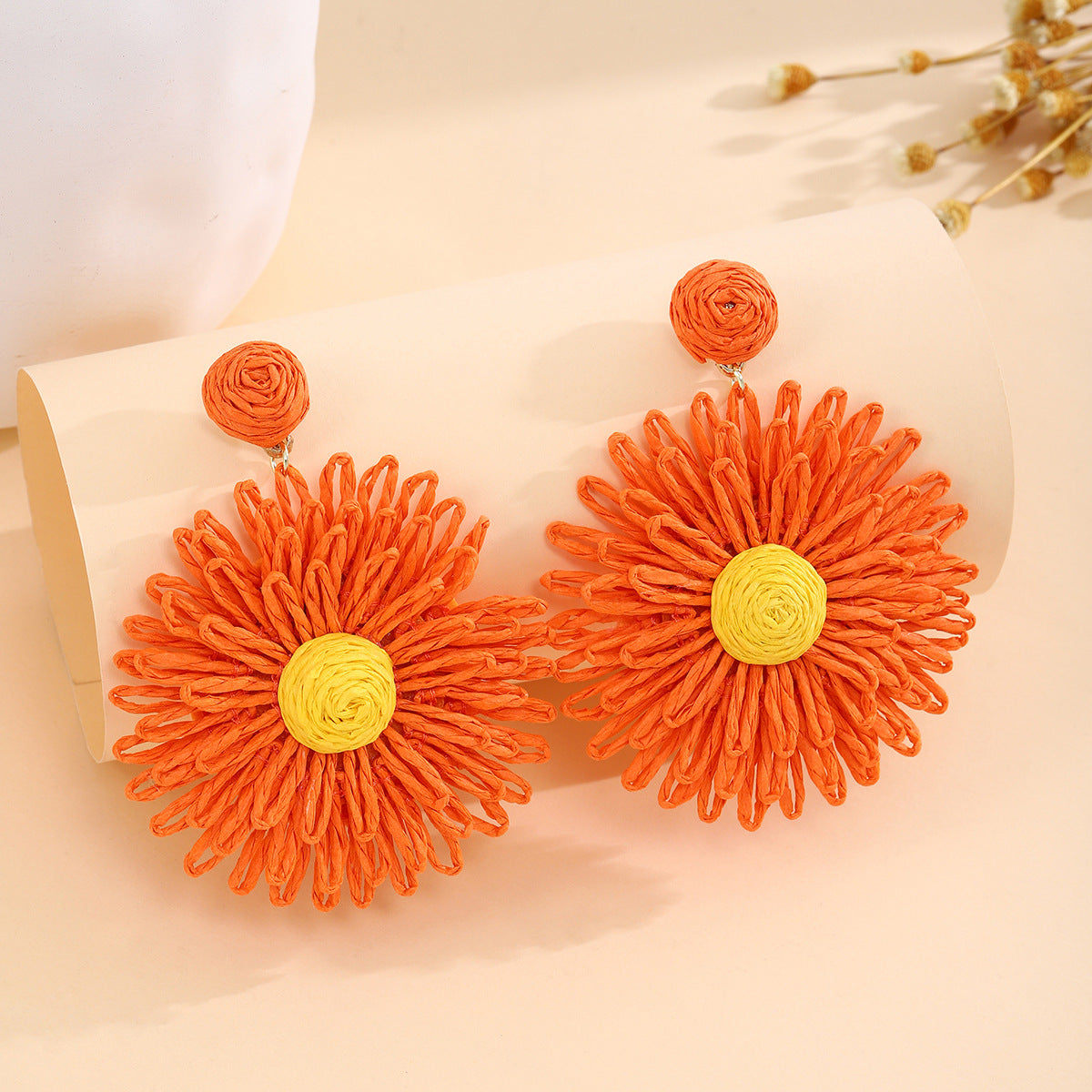 Wholesale  holiday style color flower earrings