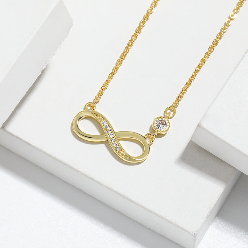 Wholesale 8-character love infinity luxury necklace