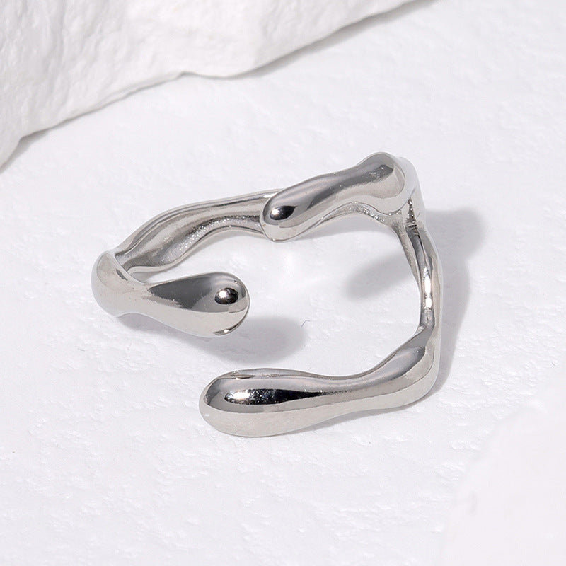 Wholesale Open Index Finger Ring Stainless Steel Rings ACC-RS-Manguo006