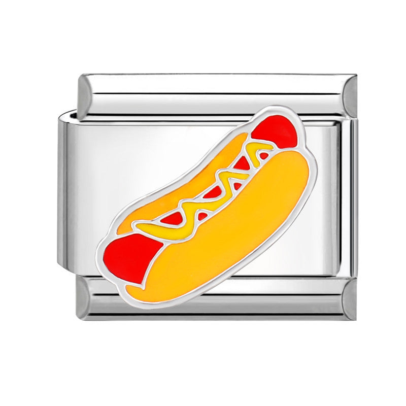 Pulsera de encanto italiano al por mayor de 9 mm Diy Suplicamiento Lindo pulsador creativo de acero Titanio Compuesta de acero Pulsera