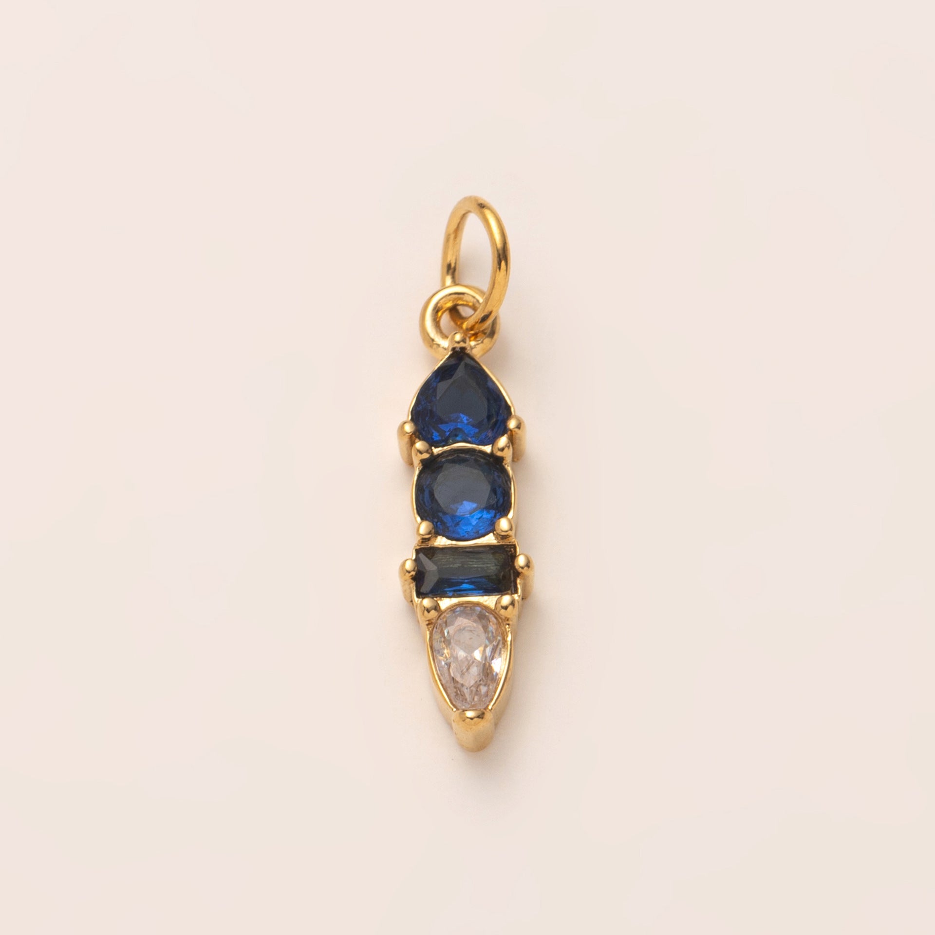 Wholesale Stainless Steel December Birthstone Valentine' s Day DIY Zircon Necklace