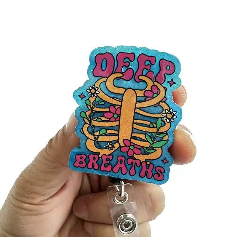 Wholesale cartoon pull-tab doctor and nurse name badges  Keychains